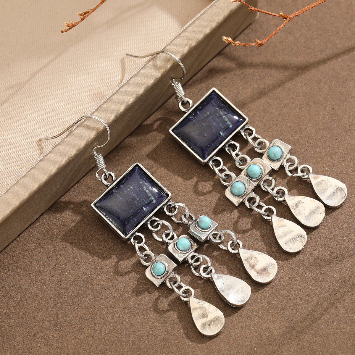 Women's Retro Ethnic Distressed Tassel Earrings